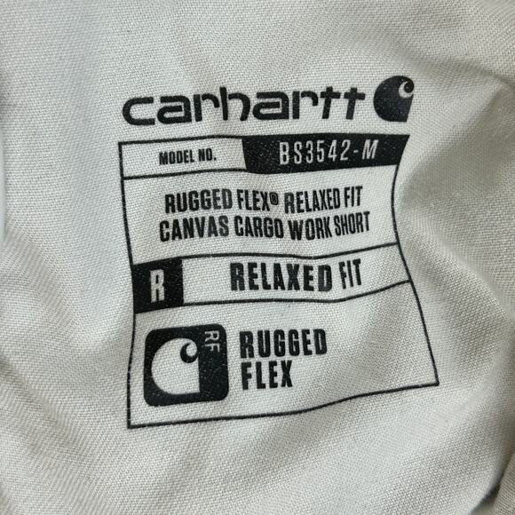 Carhartt Rugged Flex Relaxed Canvas Cargo Work Short Tarmac 10" Inseam Size 38 - Picture 5 of 10